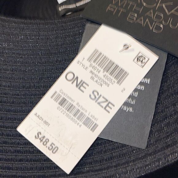 INC INTERNATIONAL CONCEPTS Removable Tie Packable Floppy Hat - Picture 3 of 3